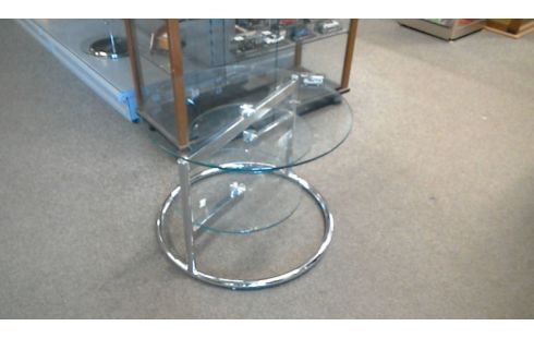 Achat Table Basse Chrome Verre Occasion Ahuy Troc