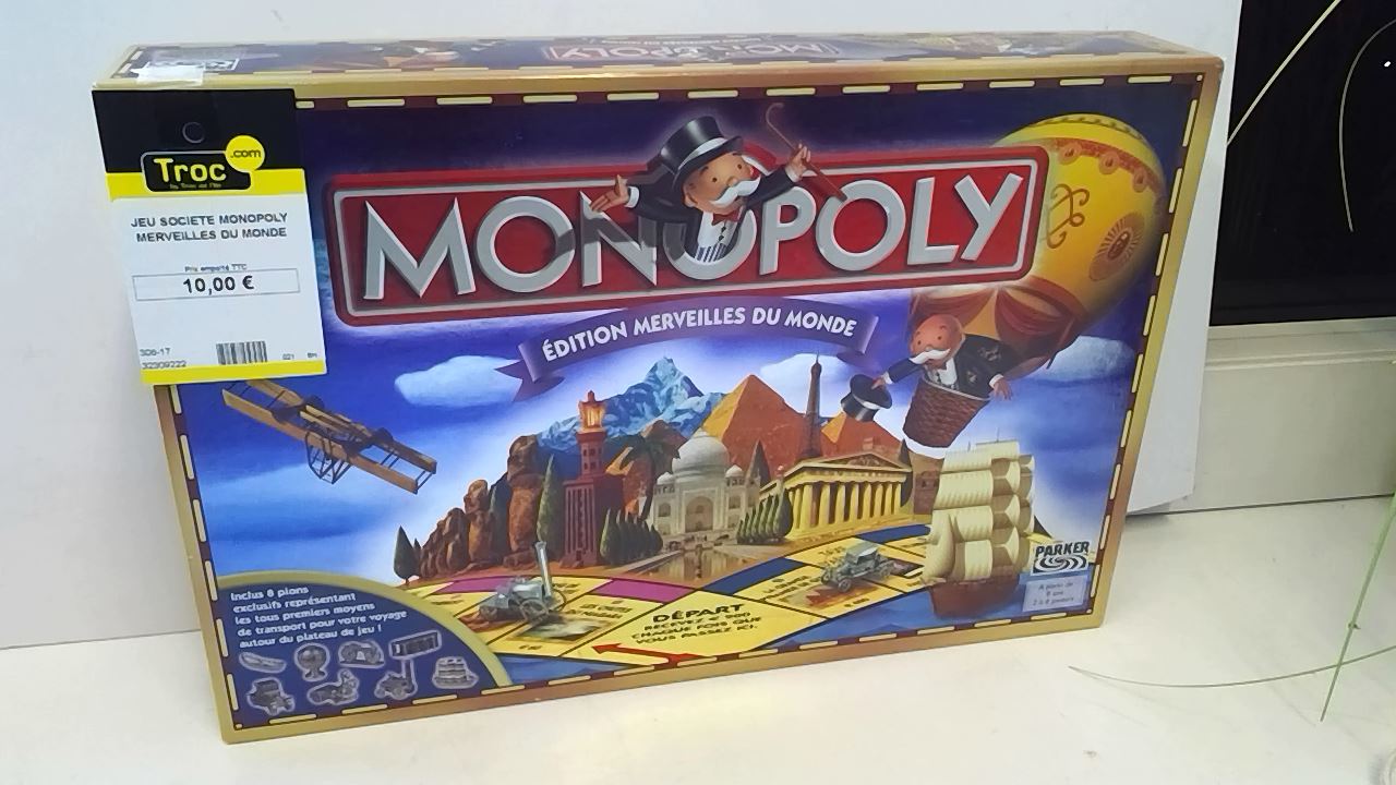 Achat Jeu Societe Monopoly Merveilles Du Monde Occasion Chenove