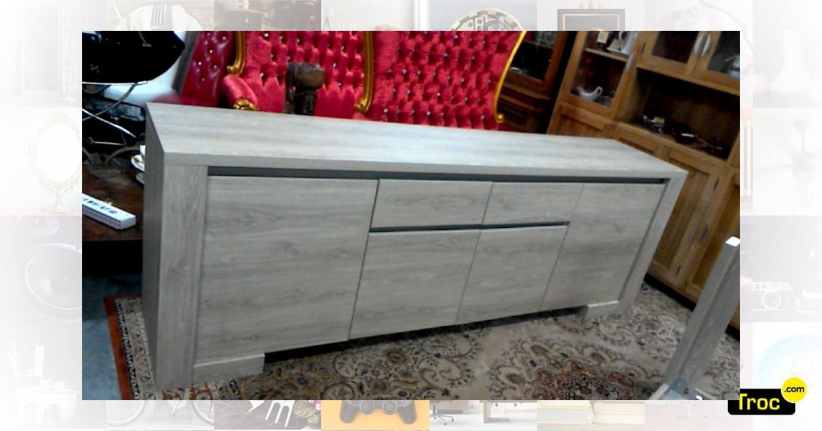 Achat BUFFET BAS MODERNE 4 PORTES 2 TIROIRS occasion ...